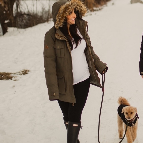 WOODS Winter Laila Down and Feather Filled Parka Sz Small - Picture 2 of 12